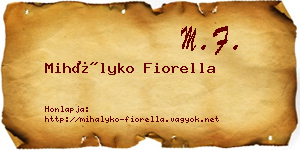 Mihályko Fiorella névjegykártya